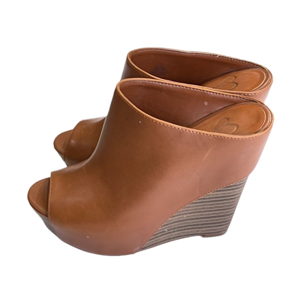 Jessica Simpson Lovell Platform Wedge Sandals in Brown